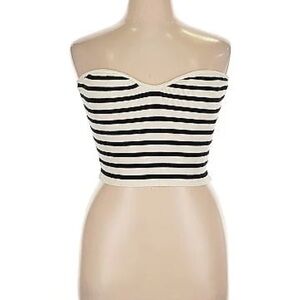 Striped H&M Black and White Tube Top Women’s Size Large
